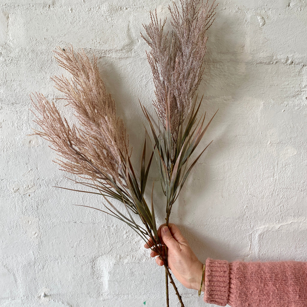 Artificial Pampas Grass Spray Handcrafted Flowers