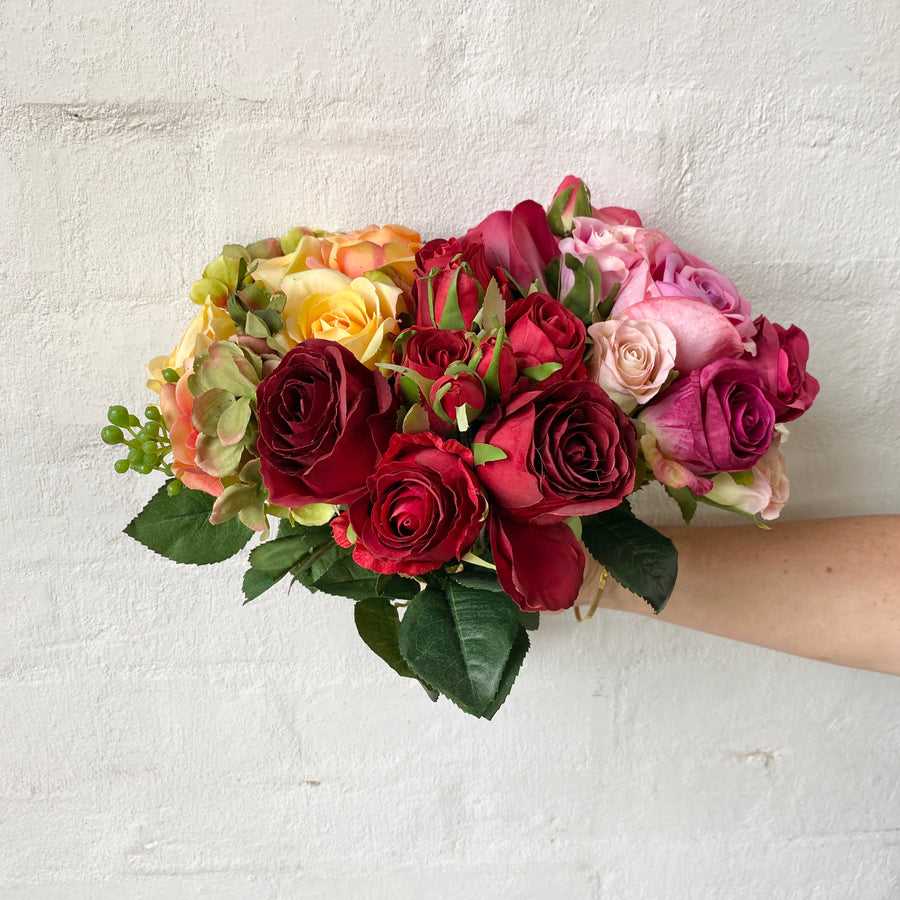 Artificial Rose Bunches - Short Stem